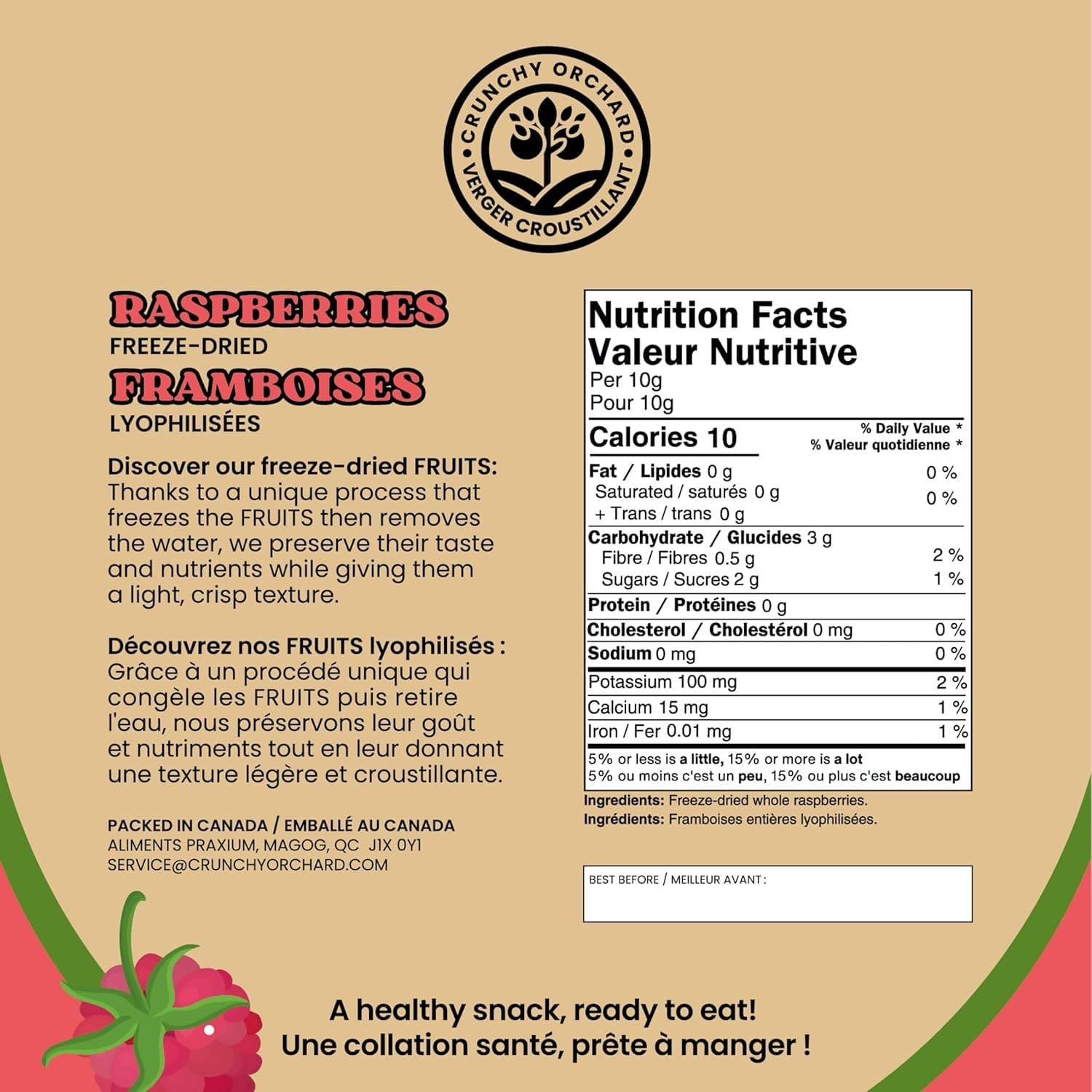 Freeze-Dried Whole Raspberries - Image 2